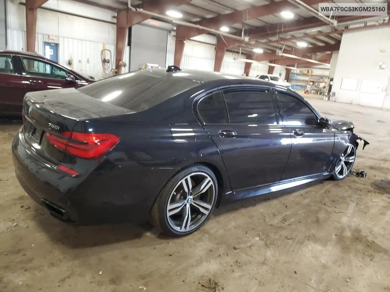 2019 BMW 750 I VIN: WBA7F0C53KGM25160 Lot: 77334944