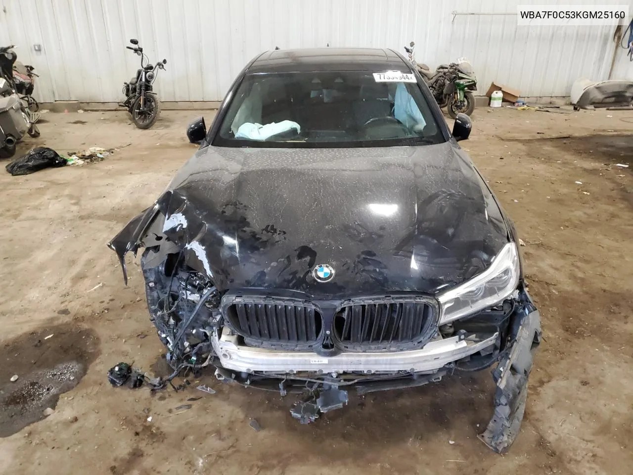 2019 BMW 750 I VIN: WBA7F0C53KGM25160 Lot: 77334944