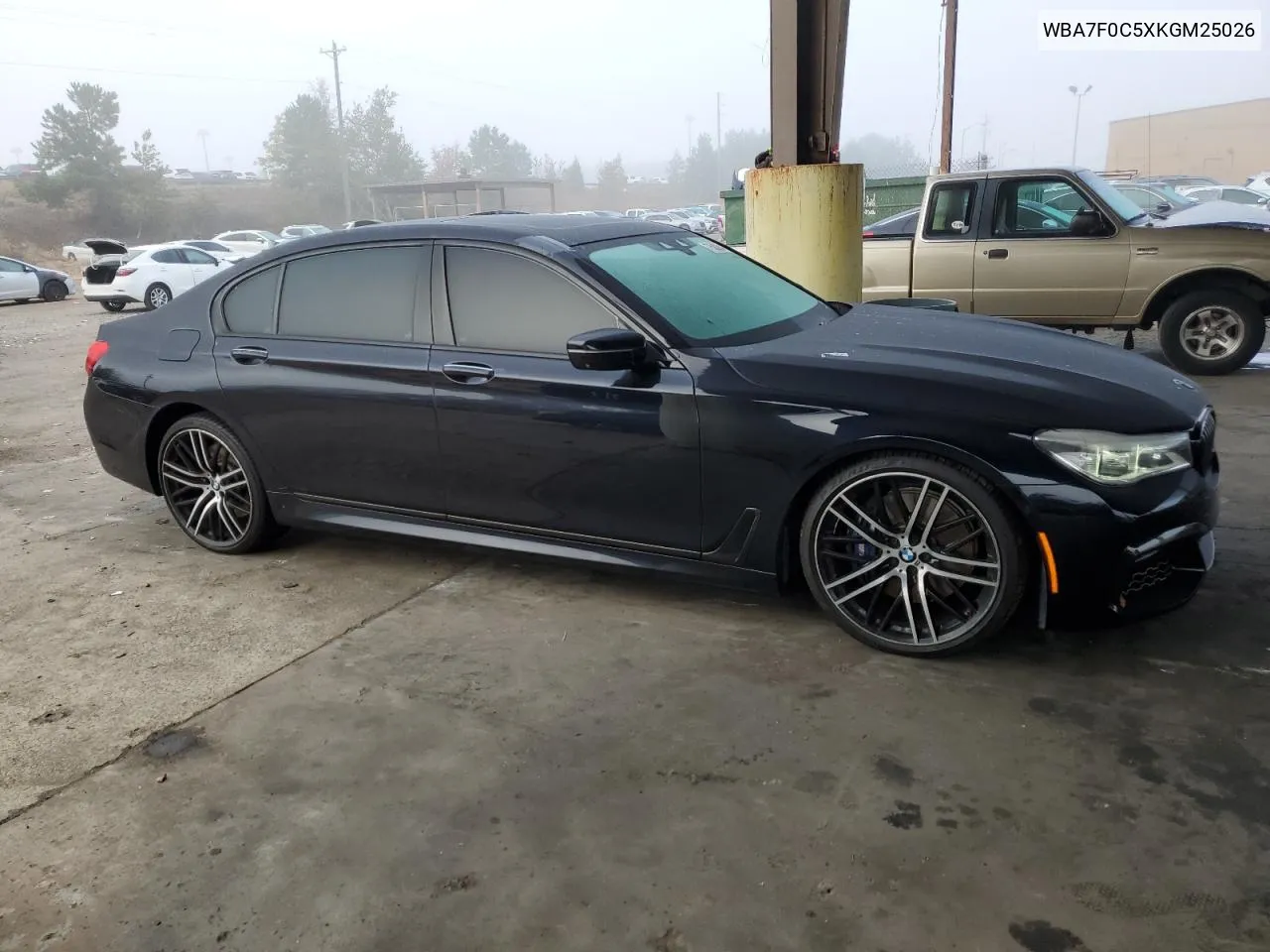 2019 BMW 750 I VIN: WBA7F0C5XKGM25026 Lot: 77500284