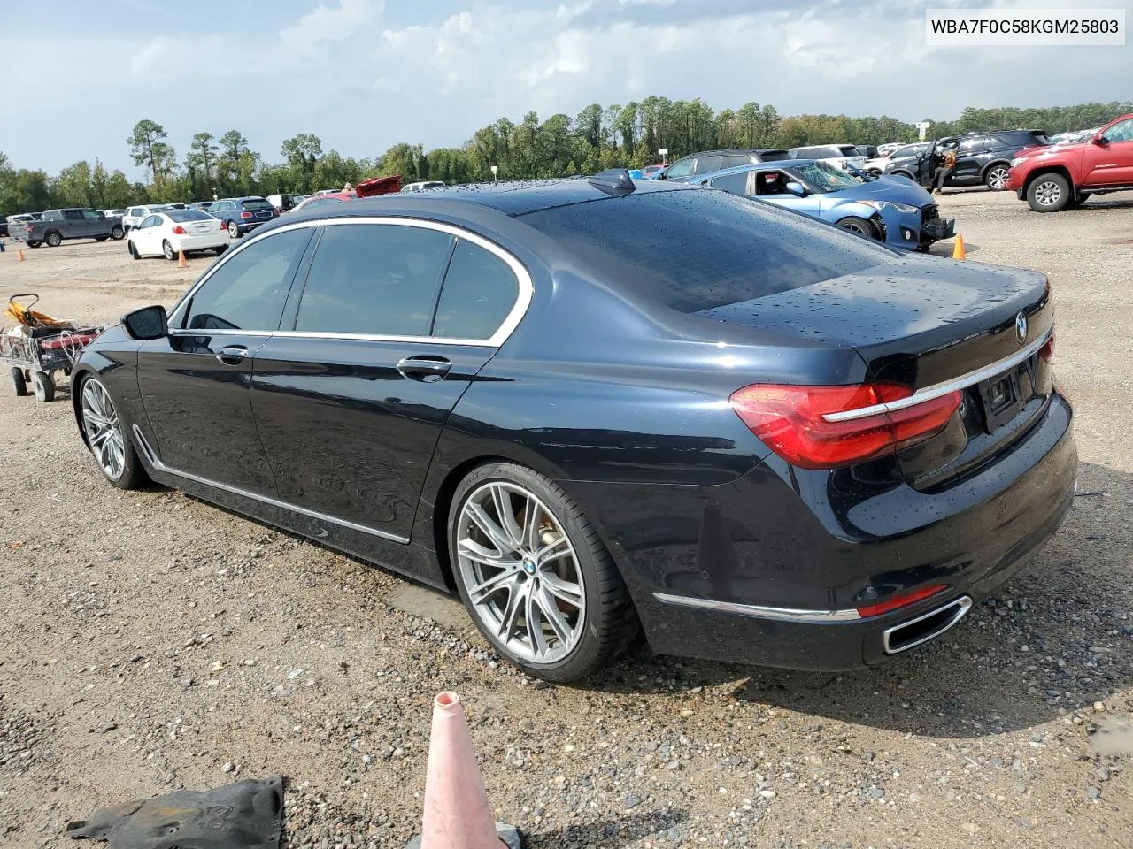 2019 BMW 750 I VIN: WBA7F0C58KGM25803 Lot: 78597784