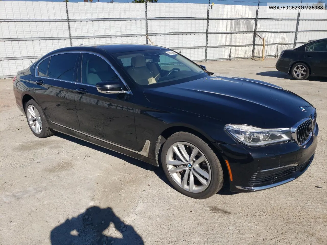 2019 BMW 750 I VIN: WBA7F0C52KGM25988 Lot: 79421904