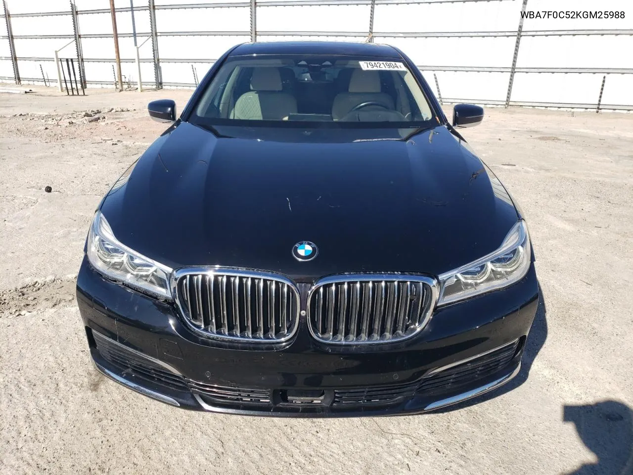 2019 BMW 750 I VIN: WBA7F0C52KGM25988 Lot: 79421904