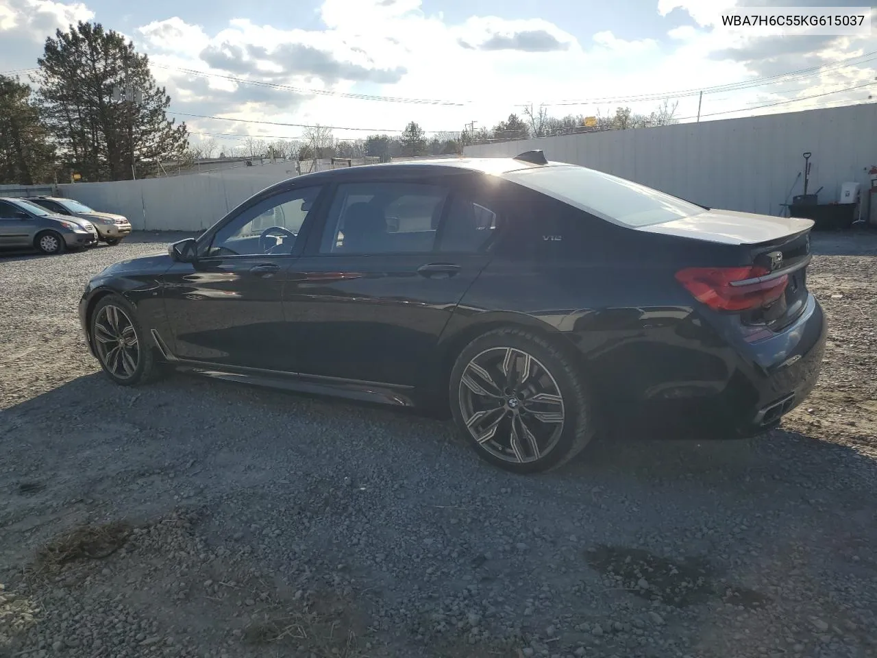 2019 BMW M760 Xi VIN: WBA7H6C55KG615037 Lot: 80218404