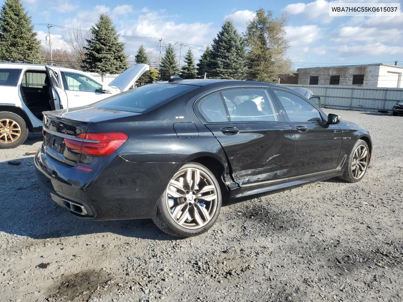 2019 BMW M760 Xi VIN: WBA7H6C55KG615037 Lot: 80218404