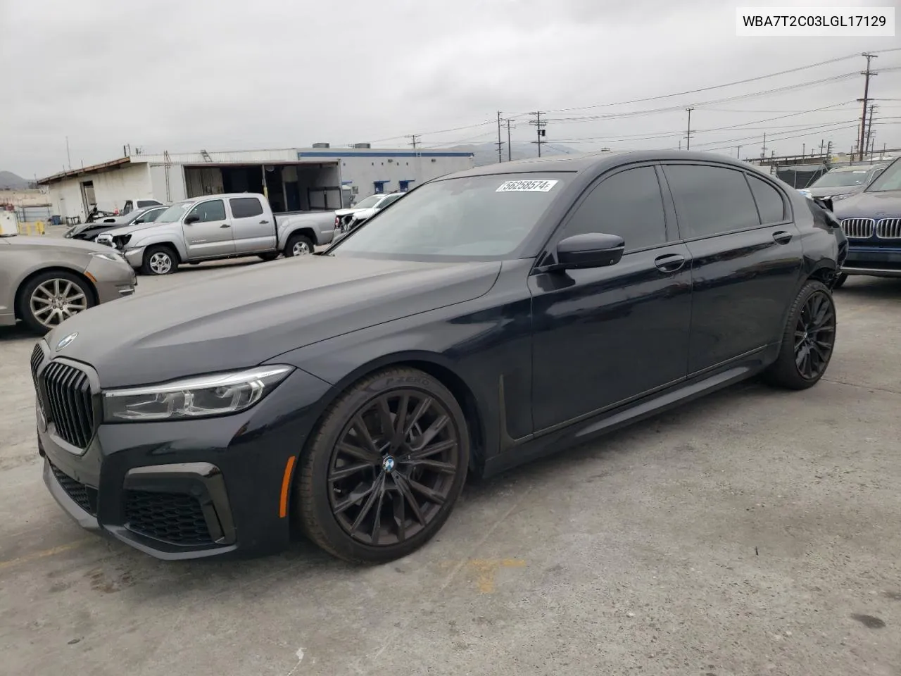 2020 BMW 740 I VIN: WBA7T2C03LGL17129 Lot: 56258574