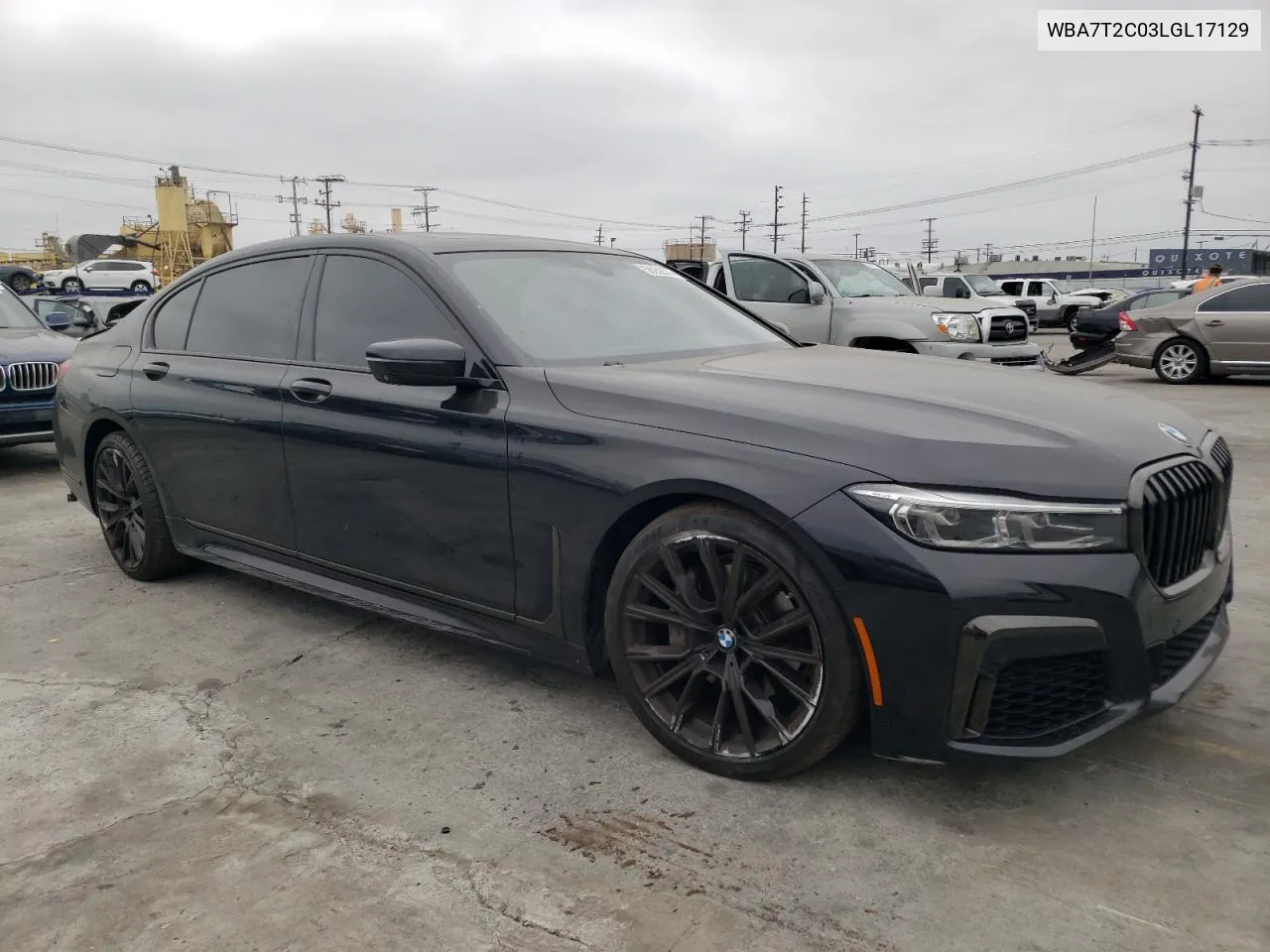 2020 BMW 740 I VIN: WBA7T2C03LGL17129 Lot: 56258574