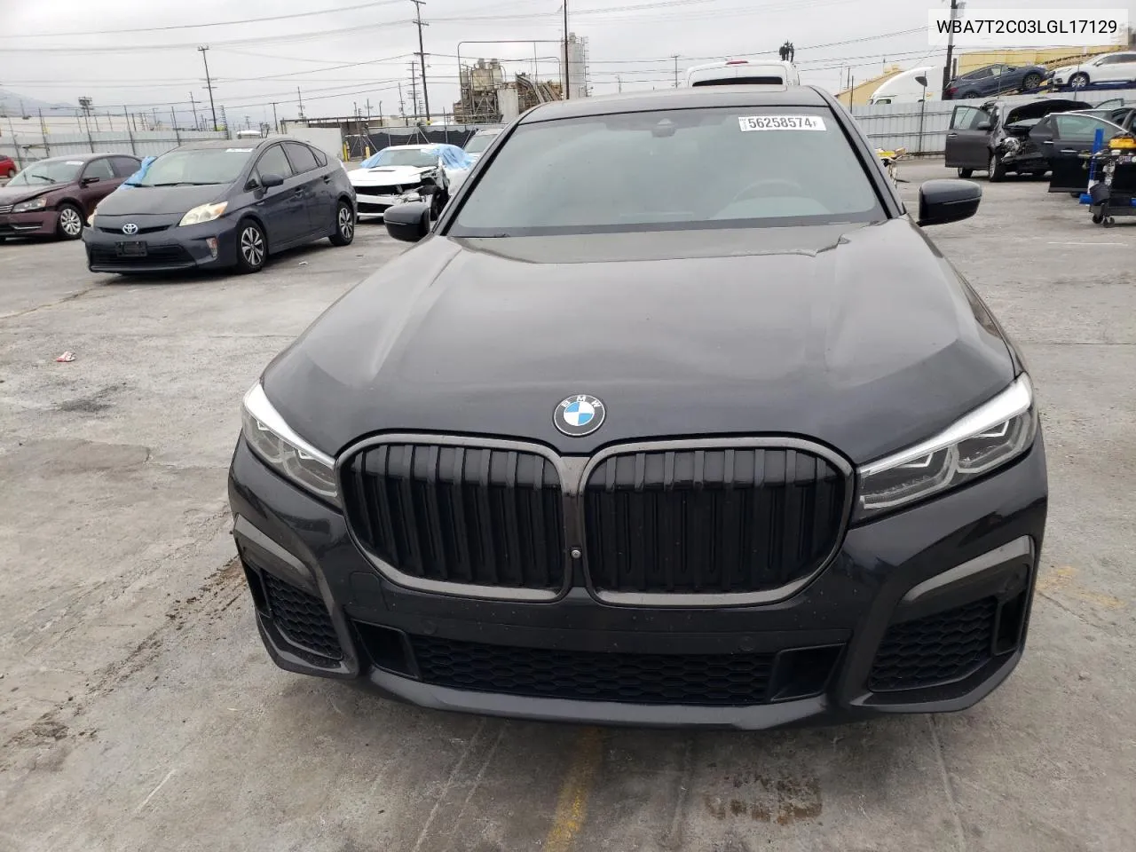 2020 BMW 740 I VIN: WBA7T2C03LGL17129 Lot: 56258574