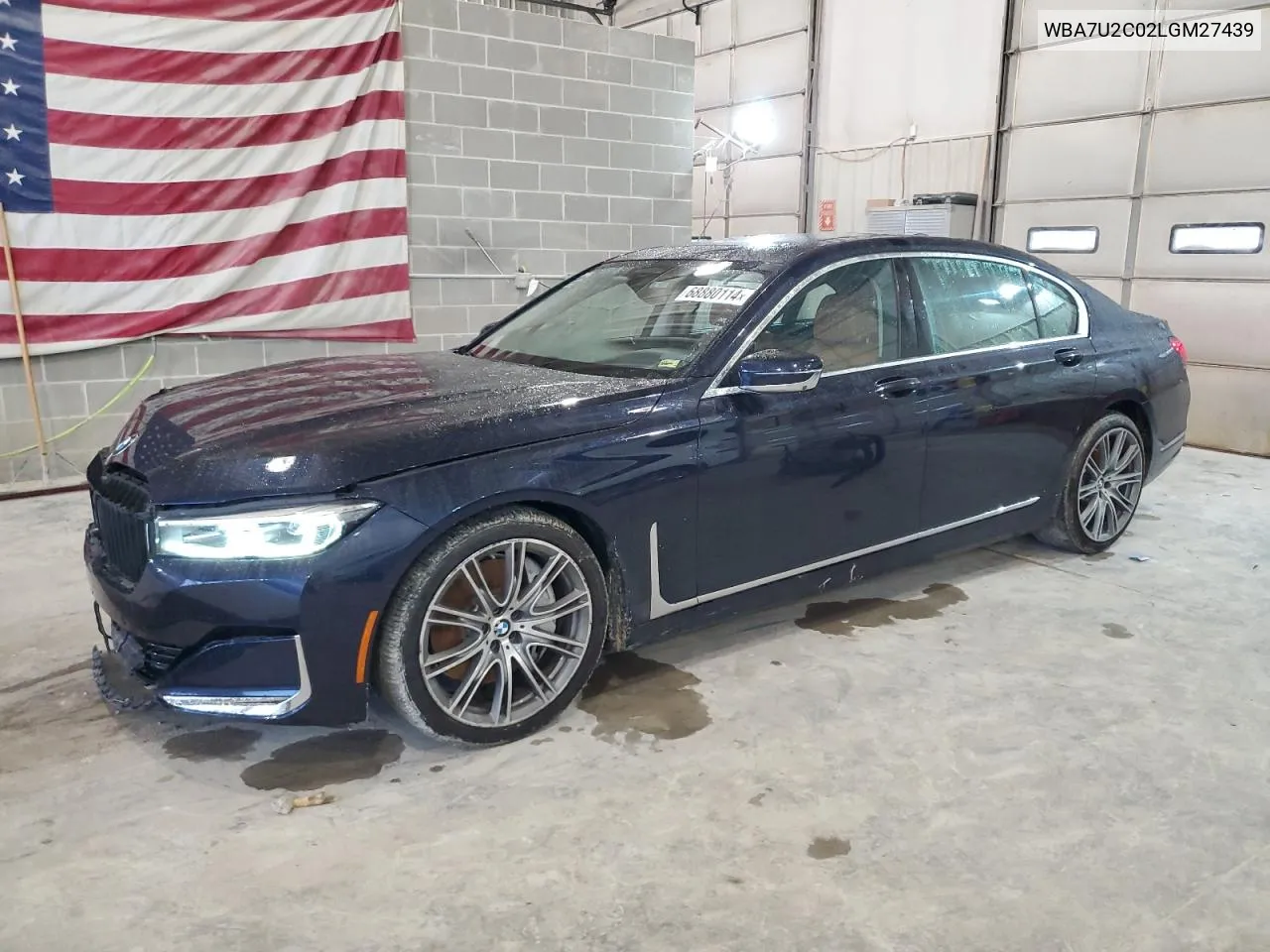 2020 BMW 750 Xi VIN: WBA7U2C02LGM27439 Lot: 68880114