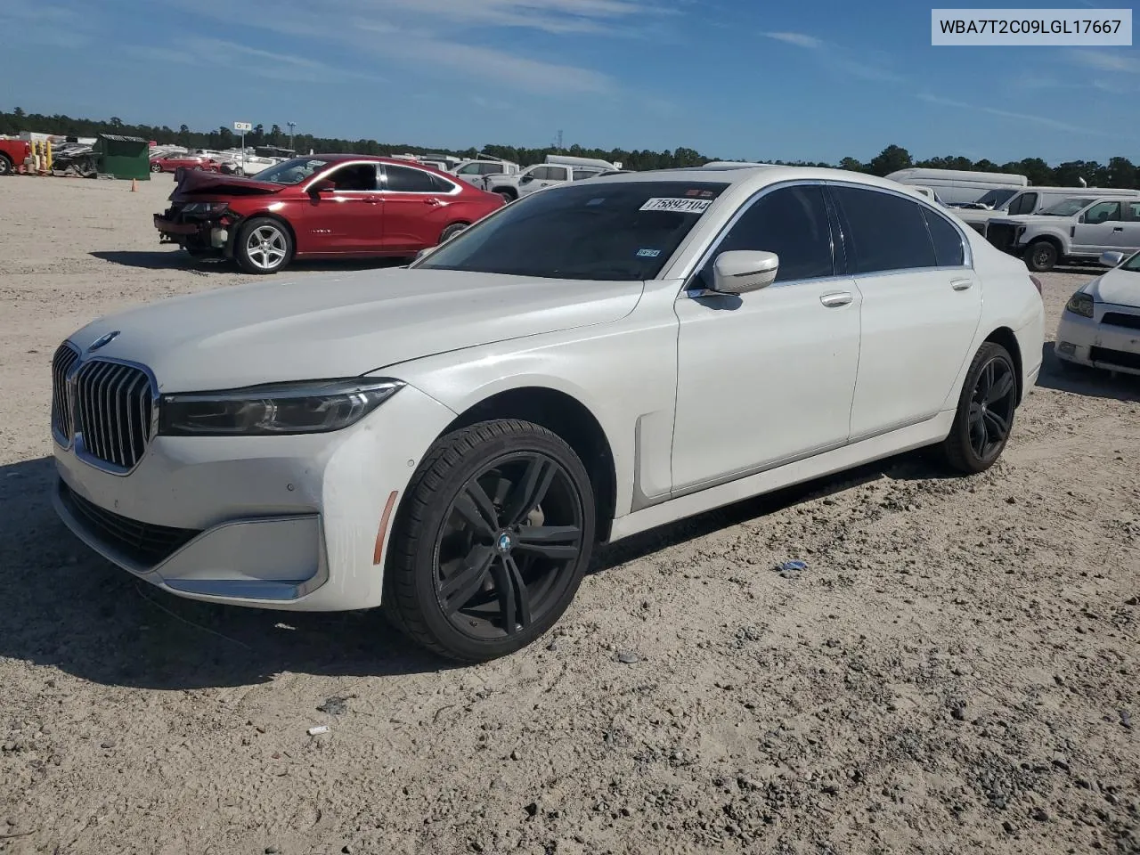 2020 BMW 740 I VIN: WBA7T2C09LGL17667 Lot: 75892104