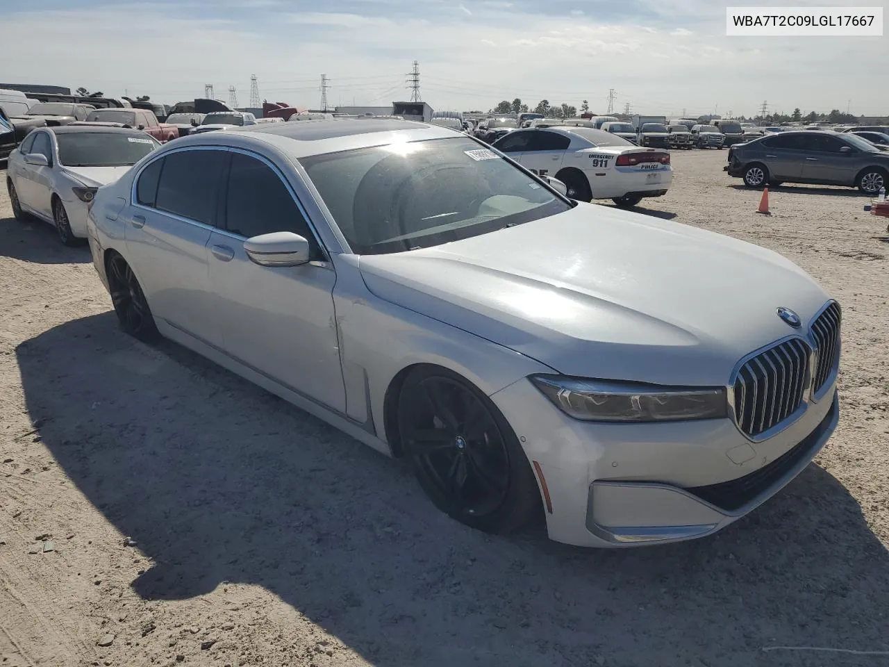 2020 BMW 740 I VIN: WBA7T2C09LGL17667 Lot: 75892104