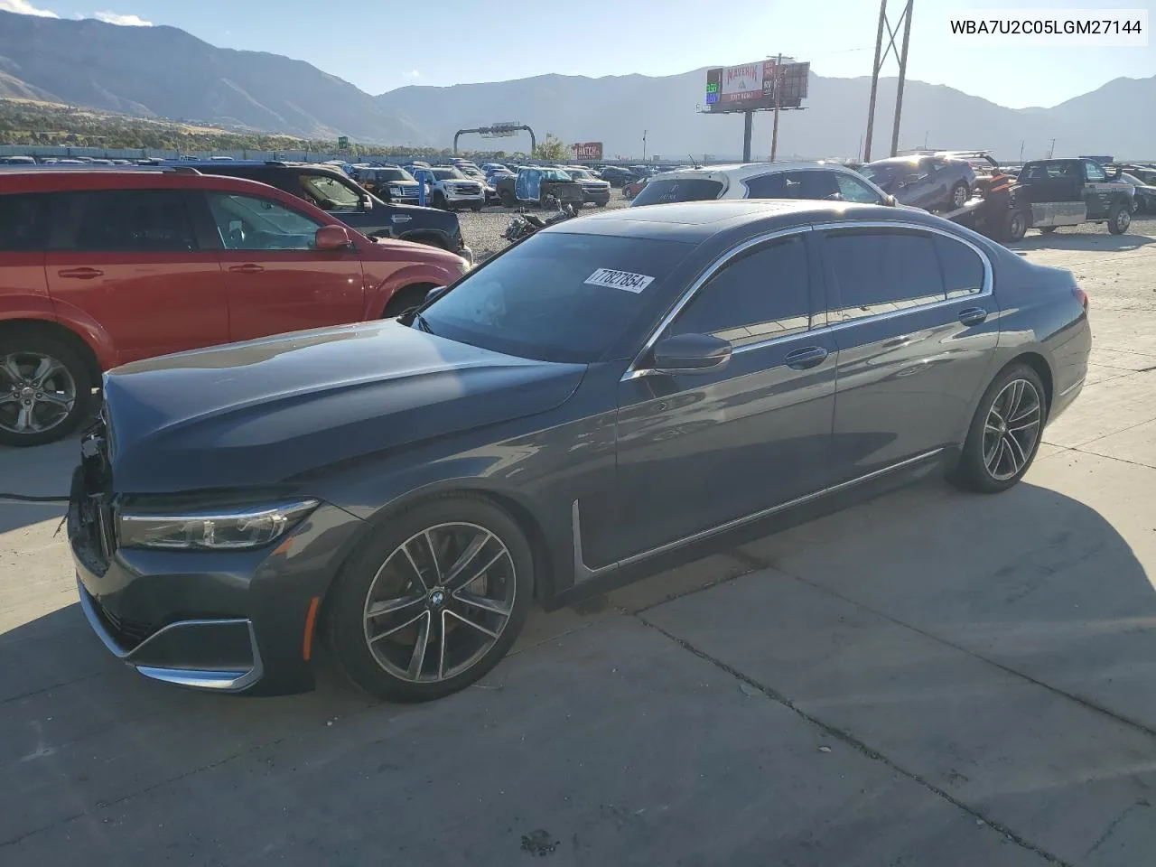 2020 BMW 750 Xi VIN: WBA7U2C05LGM27144 Lot: 77827854