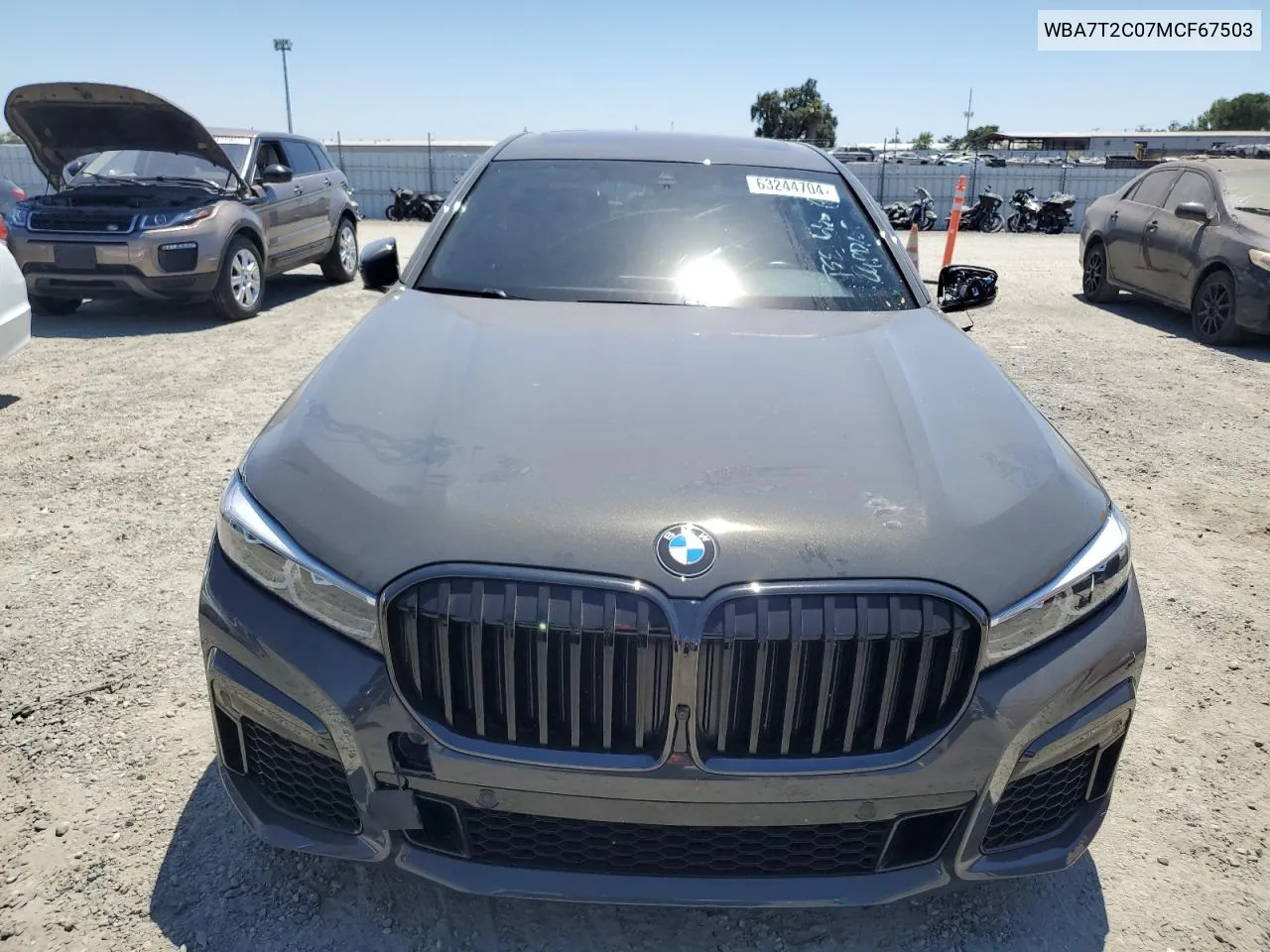 2021 BMW 740 I VIN: WBA7T2C07MCF67503 Lot: 63244704