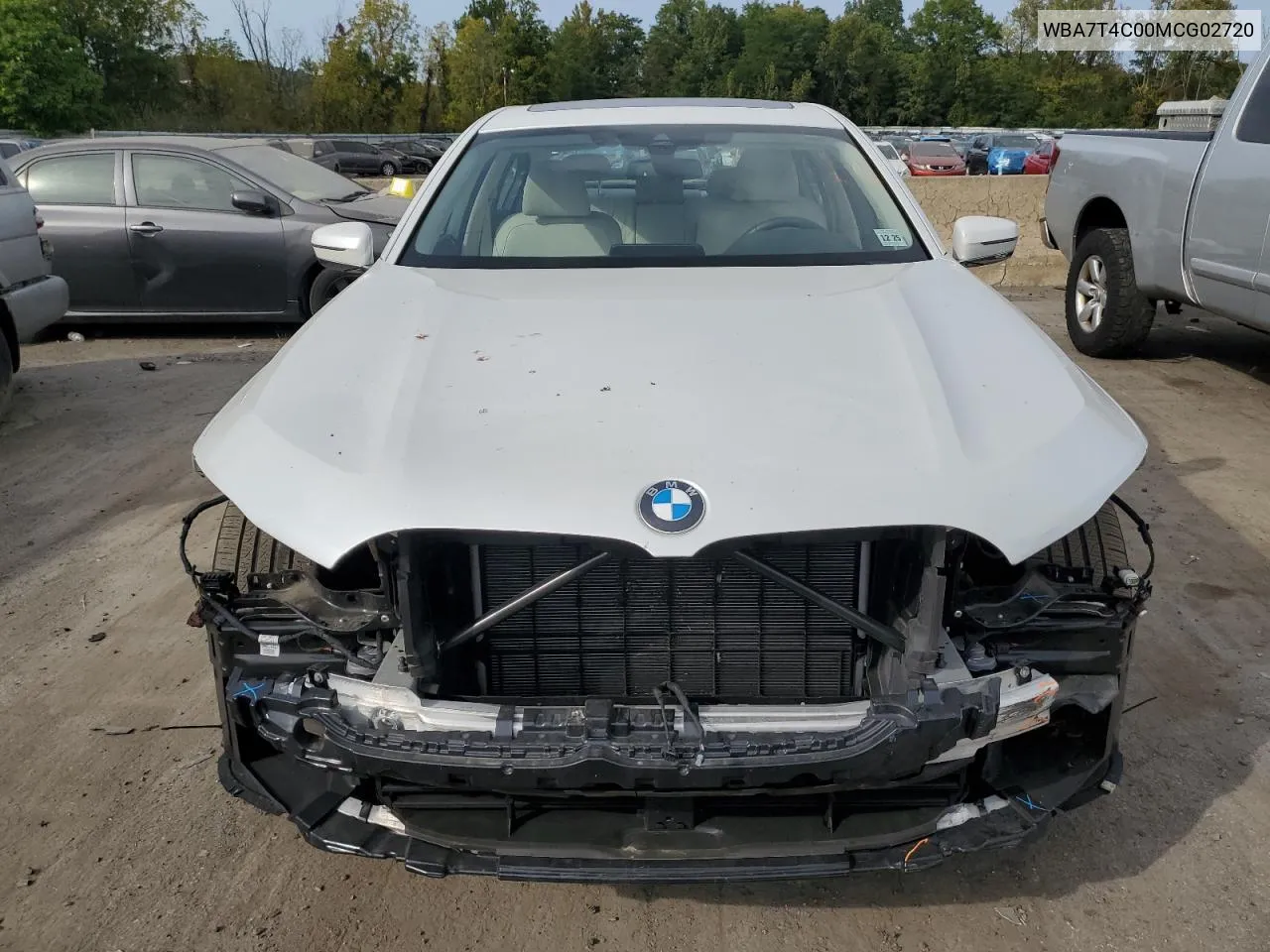 2021 BMW 740 Xi VIN: WBA7T4C00MCG02720 Lot: 72033844