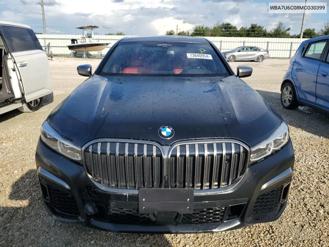 2021 BMW M760 Xi VIN: WBA7U6C08MCG30399 Lot: 73640954