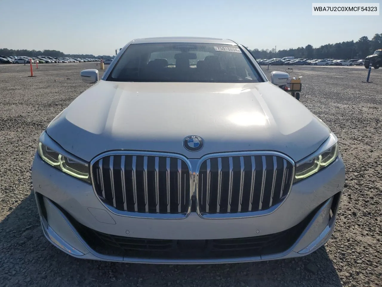 2021 BMW 750 Xi VIN: WBA7U2C0XMCF54323 Lot: 75518894