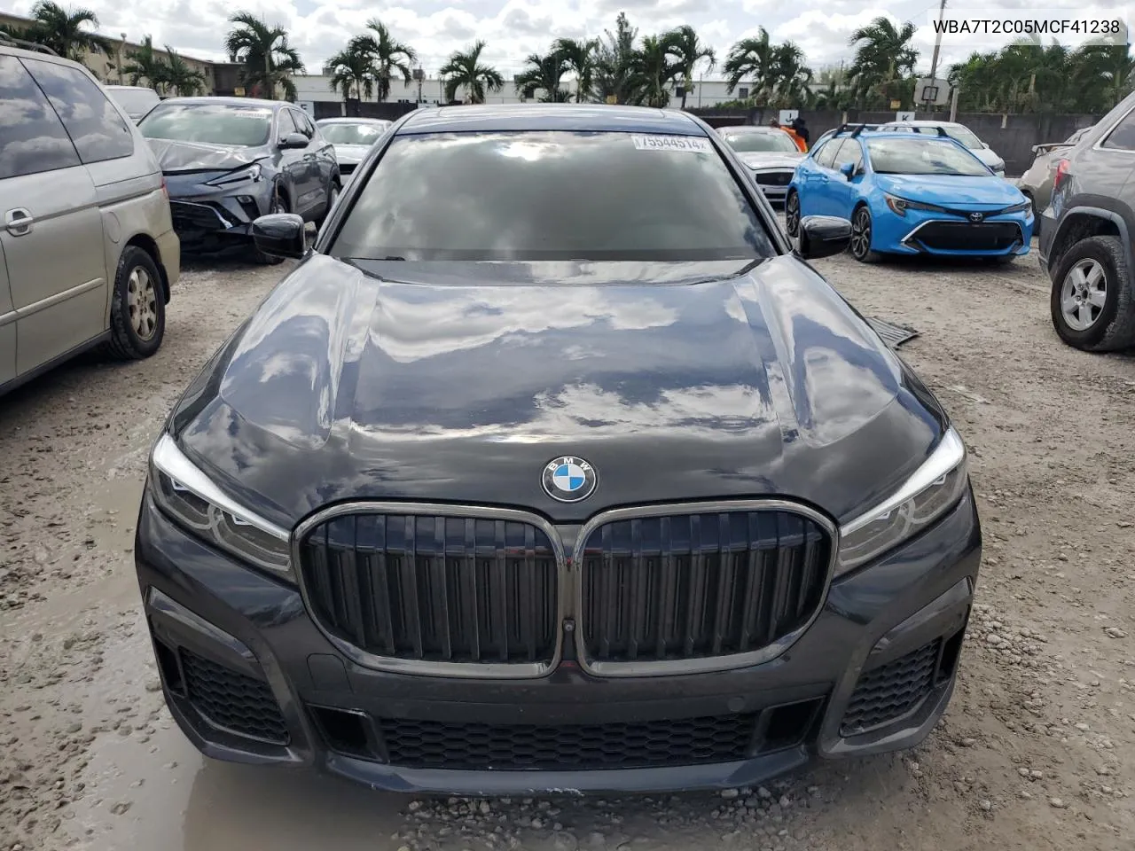 2021 BMW 740 I VIN: WBA7T2C05MCF41238 Lot: 75544514