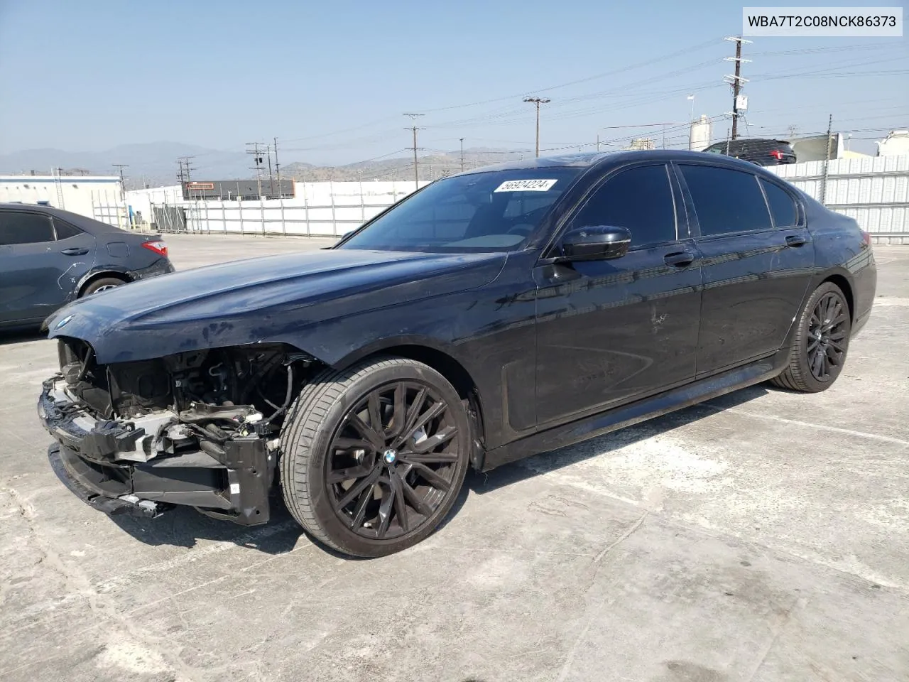 2022 BMW 740 I VIN: WBA7T2C08NCK86373 Lot: 56924224