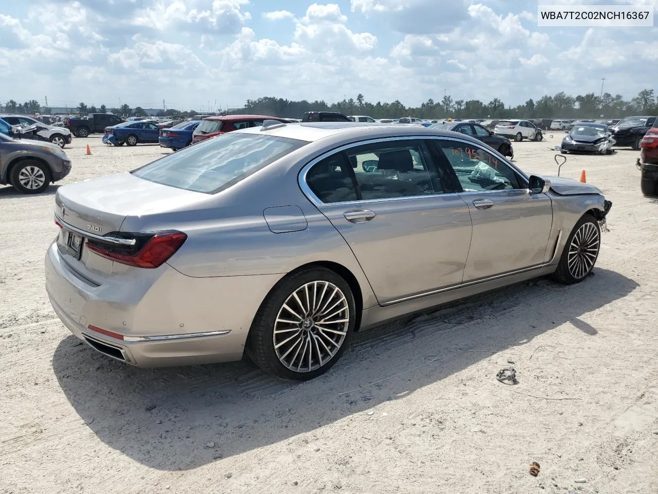 2022 BMW 740 I VIN: WBA7T2C02NCH16367 Lot: 70795374