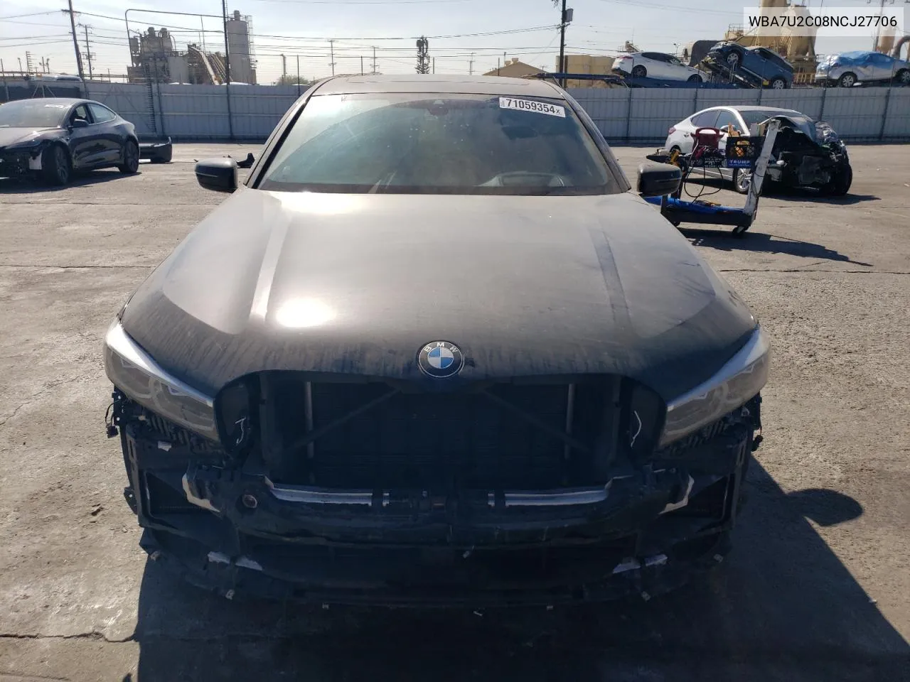 2022 BMW 750 Xi VIN: WBA7U2C08NCJ27706 Lot: 71059354