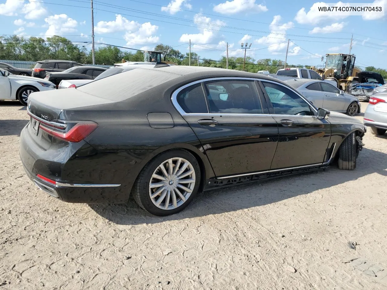 2022 BMW 740 Xi VIN: WBA7T4C07NCH70453 Lot: 71671304