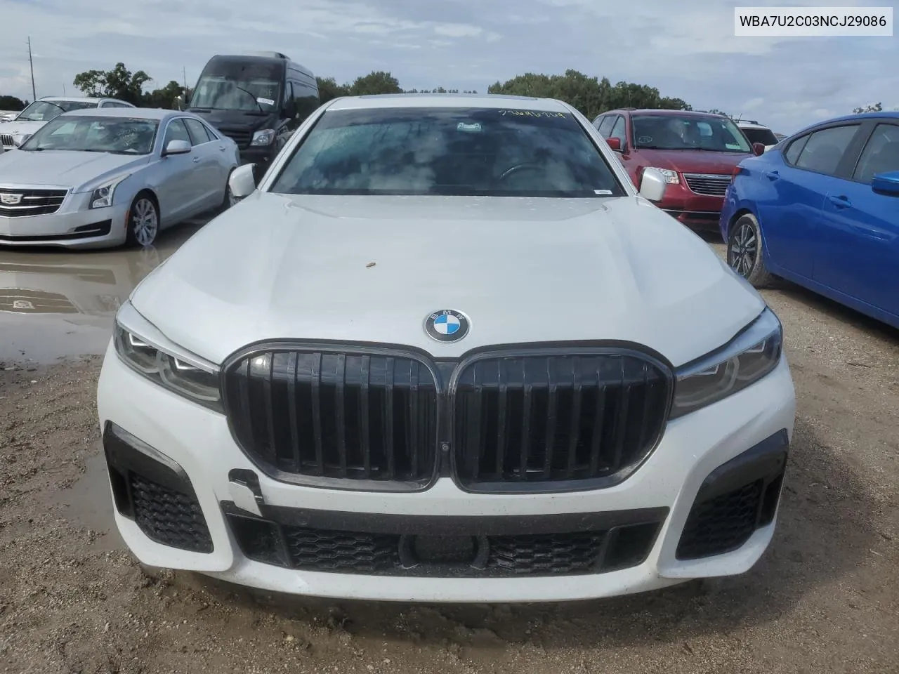 2022 BMW 750 Xi VIN: WBA7U2C03NCJ29086 Lot: 73646264