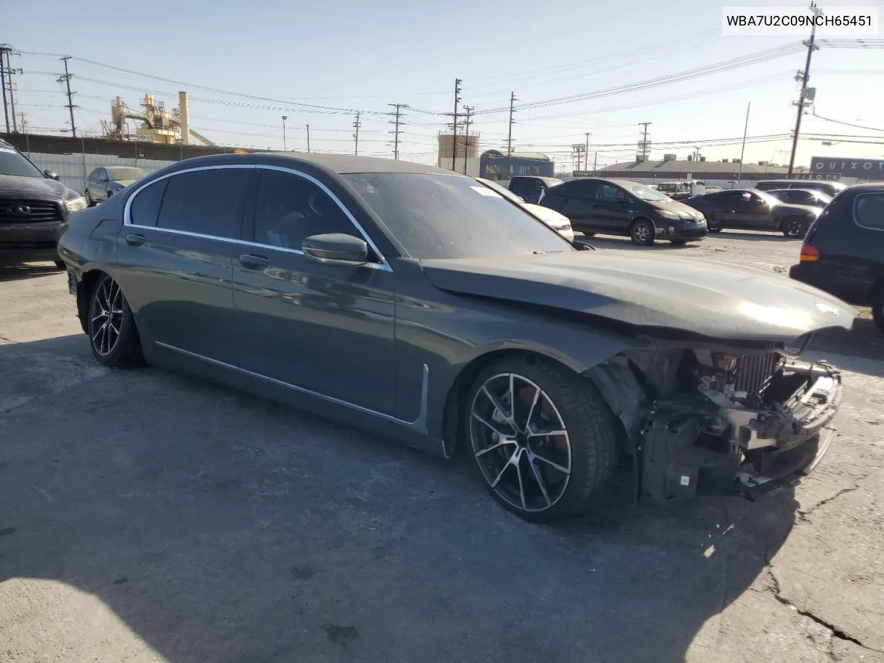 2022 BMW 750 Xi VIN: WBA7U2C09NCH65451 Lot: 75363964