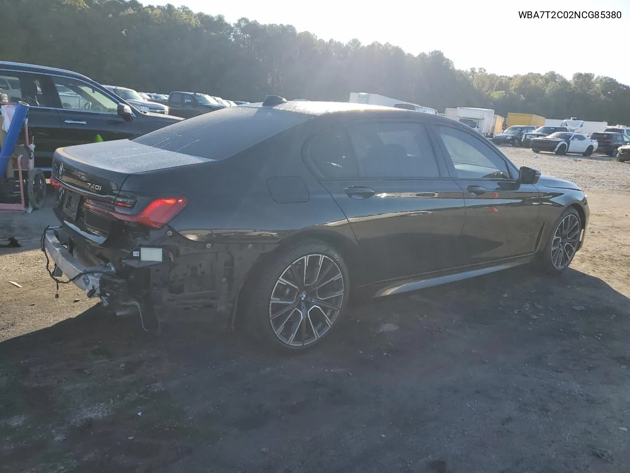 2022 BMW 740 I VIN: WBA7T2C02NCG85380 Lot: 76561414