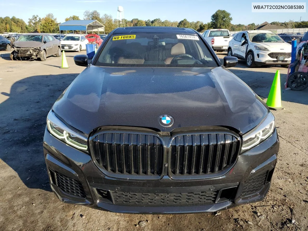 2022 BMW 740 I VIN: WBA7T2C02NCG85380 Lot: 76561414