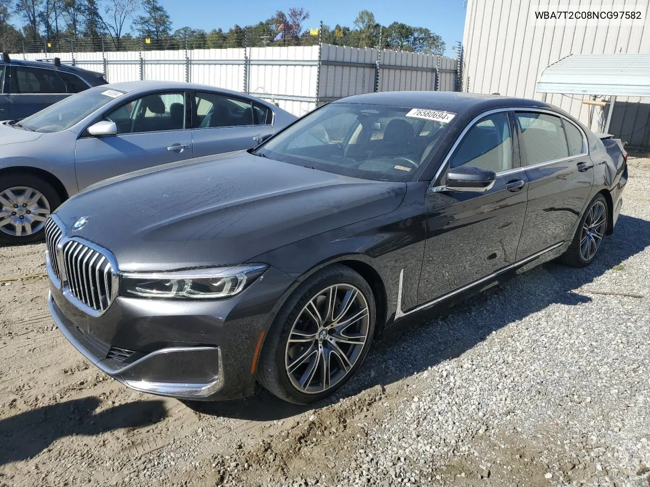 2022 BMW 740 I VIN: WBA7T2C08NCG97582 Lot: 76580694