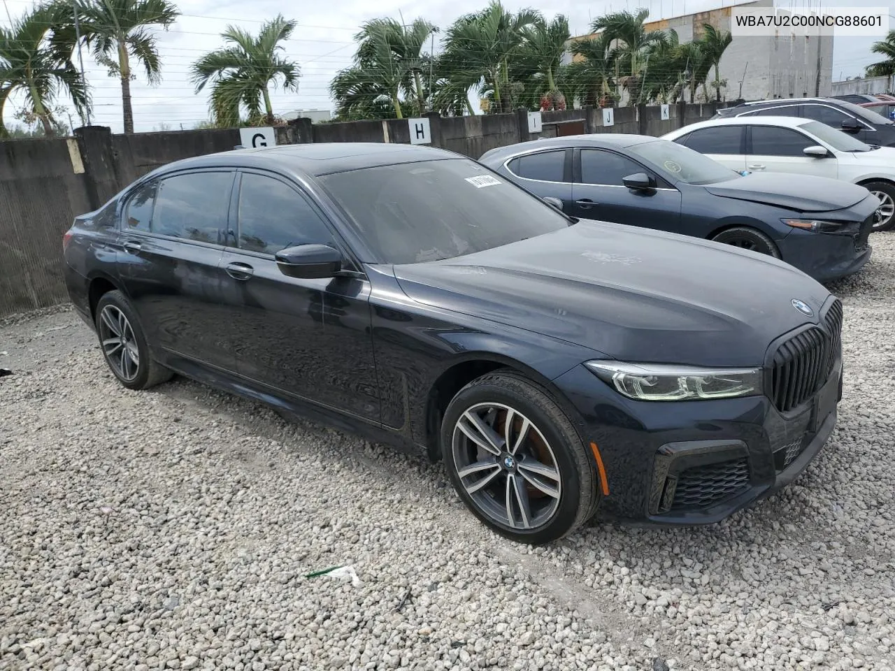 2022 BMW 750 Xi VIN: WBA7U2C00NCG88601 Lot: 76711064