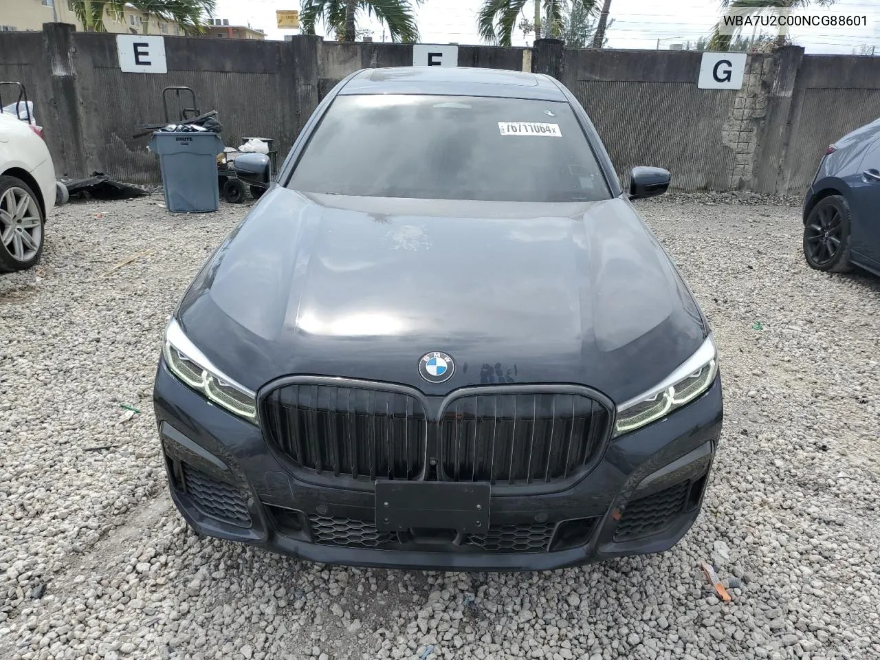 2022 BMW 750 Xi VIN: WBA7U2C00NCG88601 Lot: 76711064