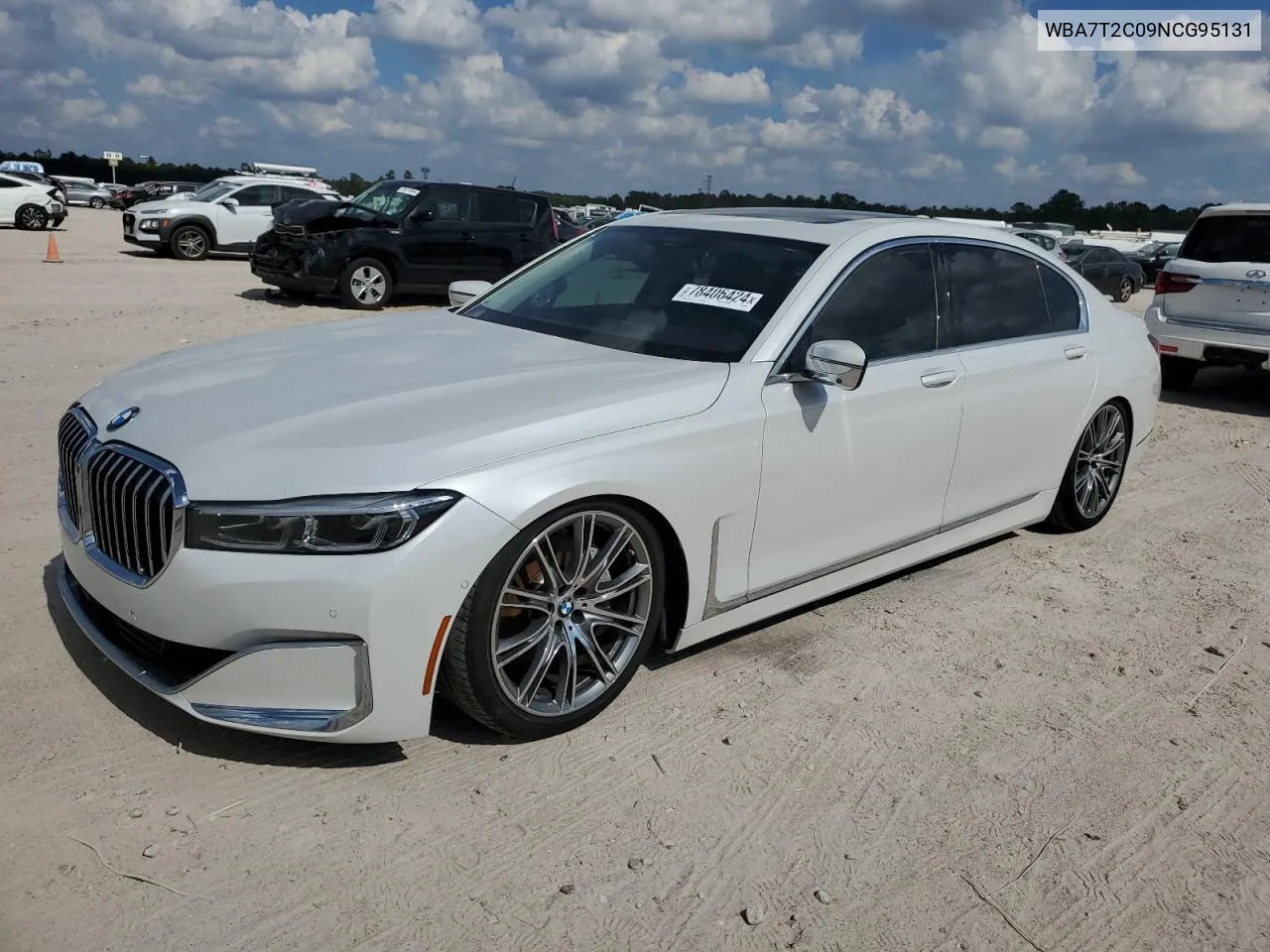 2022 BMW 740 I VIN: WBA7T2C09NCG95131 Lot: 78406424