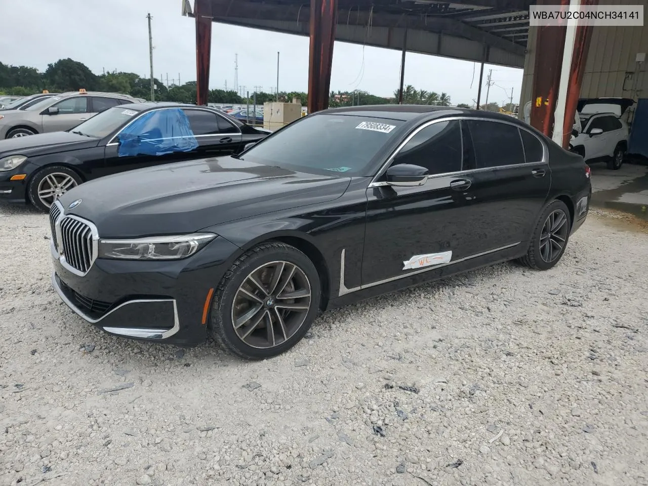 2022 BMW 750 Xi VIN: WBA7U2C04NCH34141 Lot: 79508334