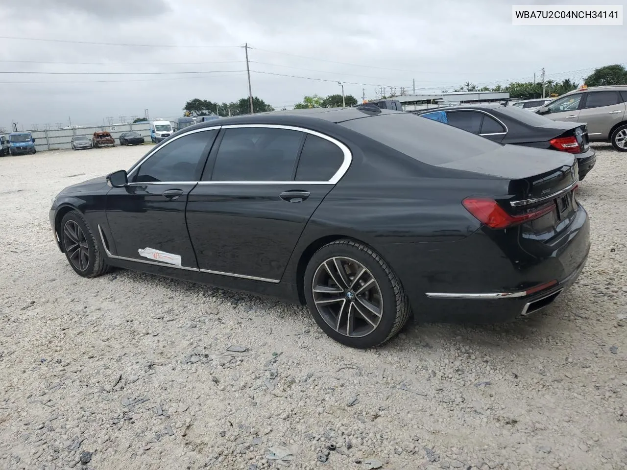 2022 BMW 750 Xi VIN: WBA7U2C04NCH34141 Lot: 79508334