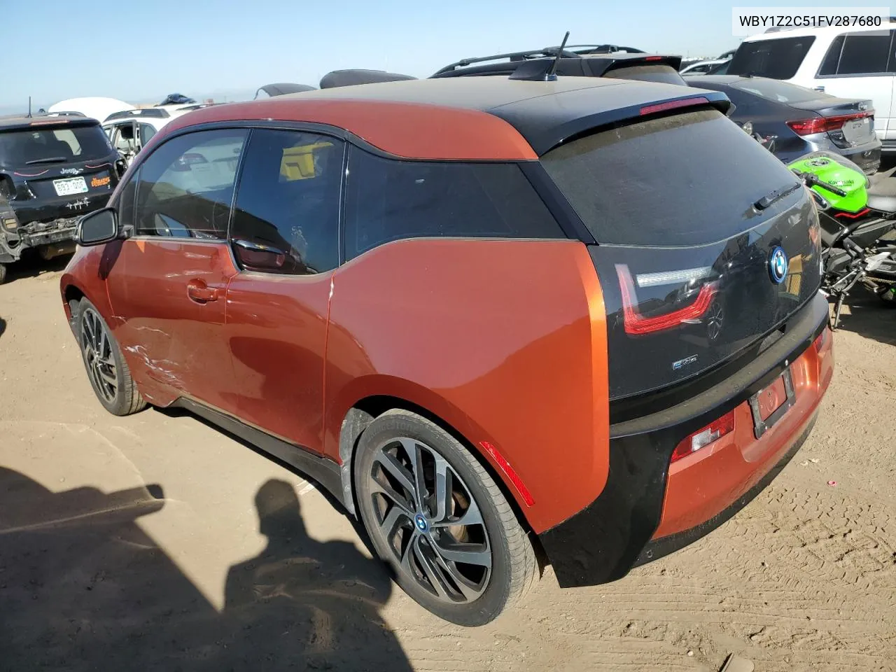 2015 BMW I3 Bev VIN: WBY1Z2C51FV287680 Lot: 73255094