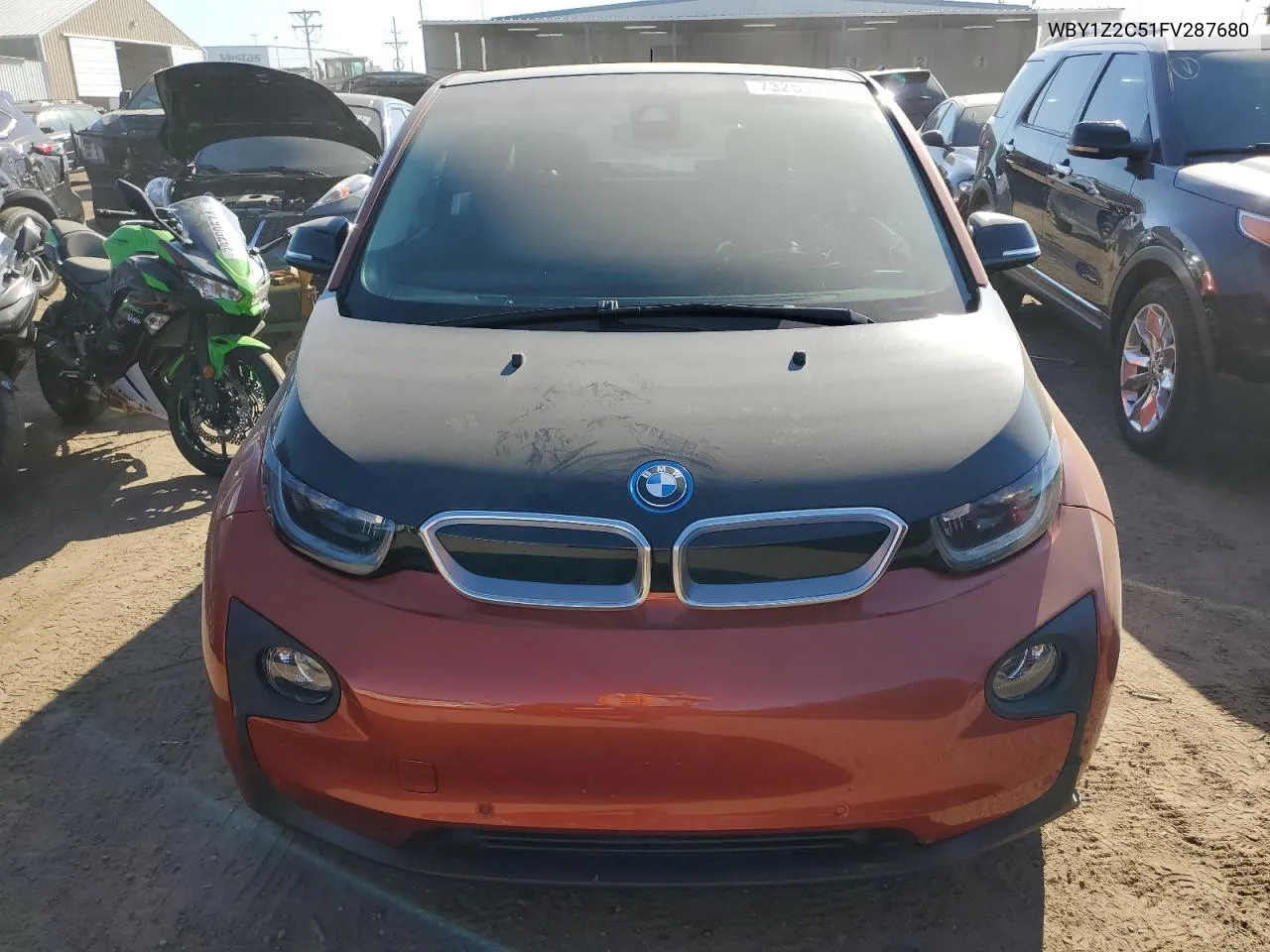 2015 BMW I3 Bev VIN: WBY1Z2C51FV287680 Lot: 73255094