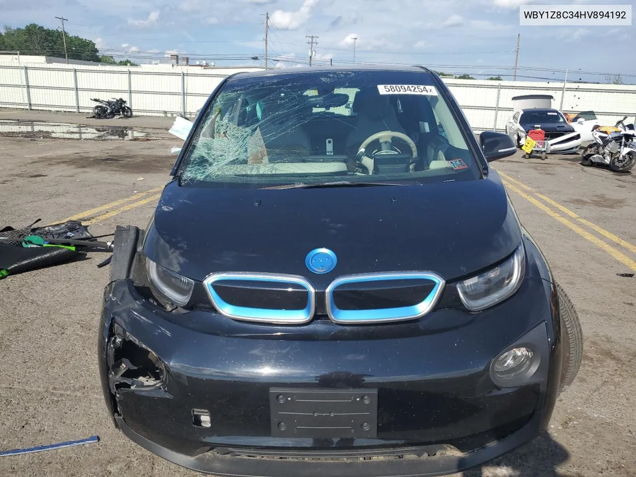 2017 BMW I3 Rex VIN: WBY1Z8C34HV894192 Lot: 58094254