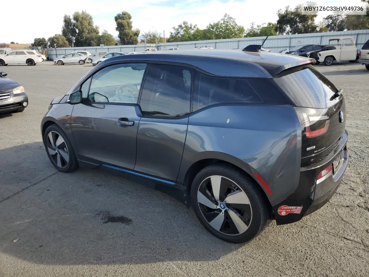 2017 BMW I3 Bev VIN: WBY1Z6C33HV949736 Lot: 75280694