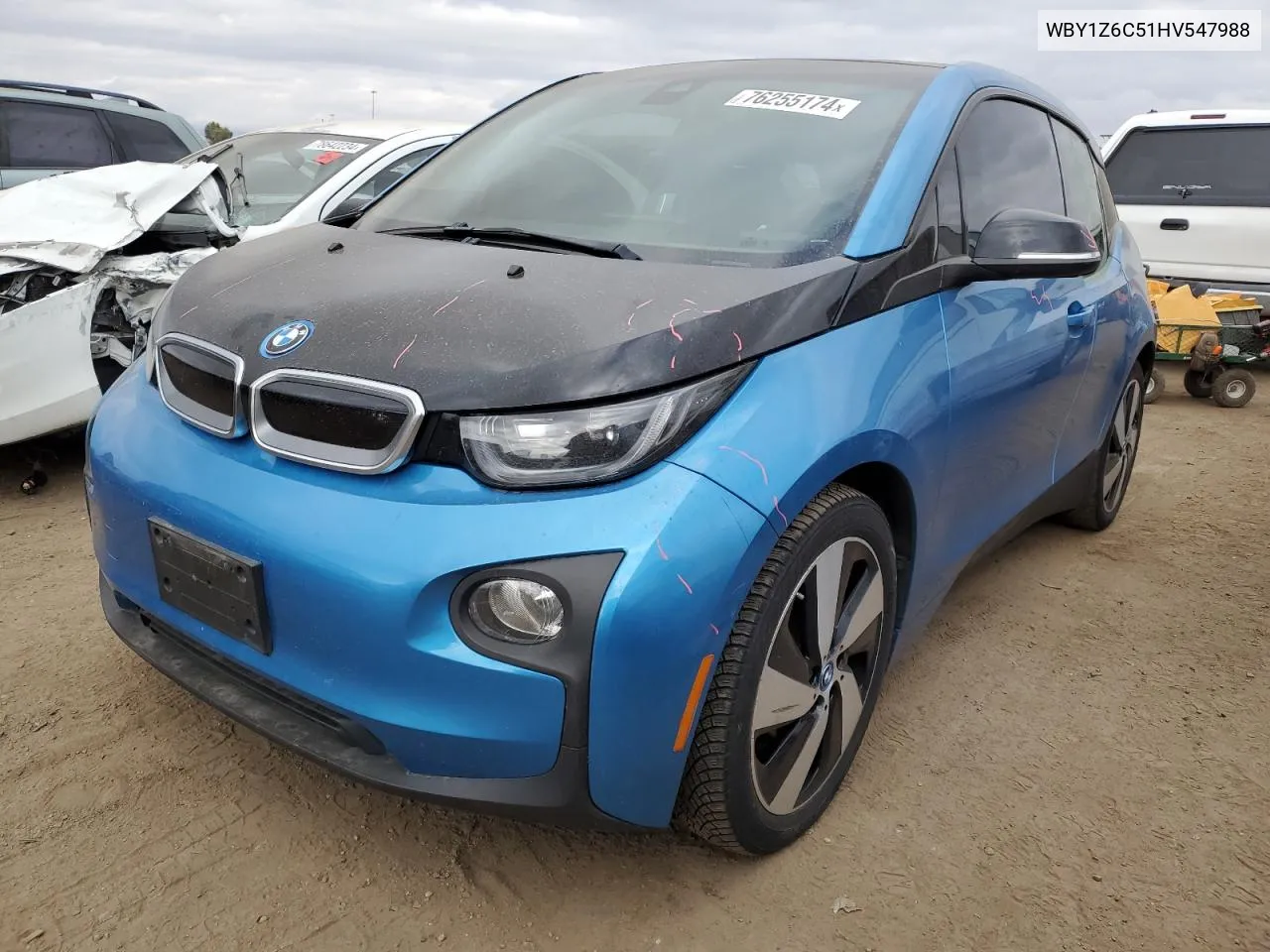 2017 BMW I3 Bev VIN: WBY1Z6C51HV547988 Lot: 76255174