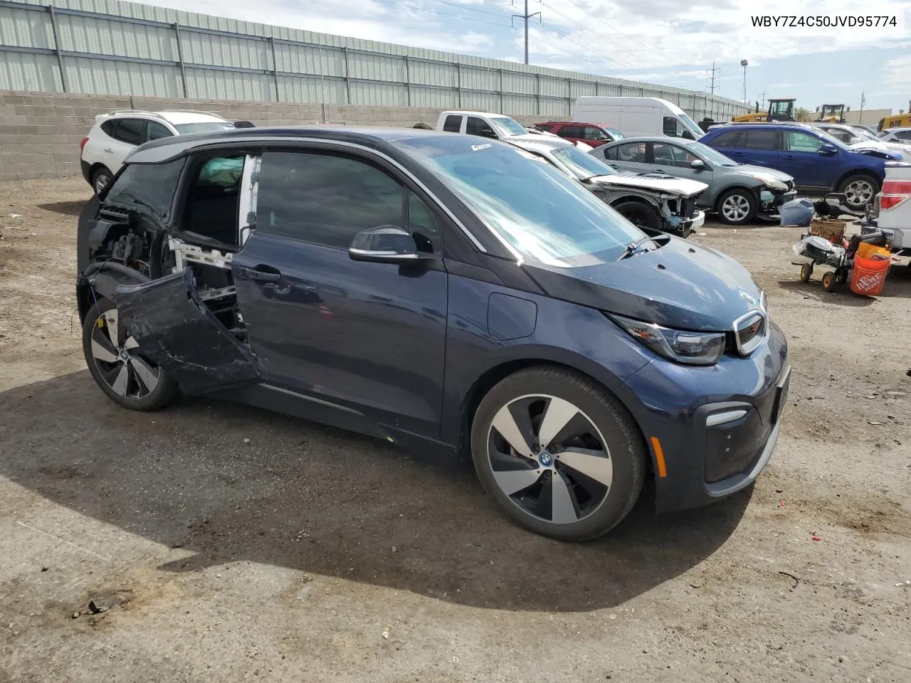 2018 BMW I3 Rex VIN: WBY7Z4C50JVD95774 Lot: 71854264