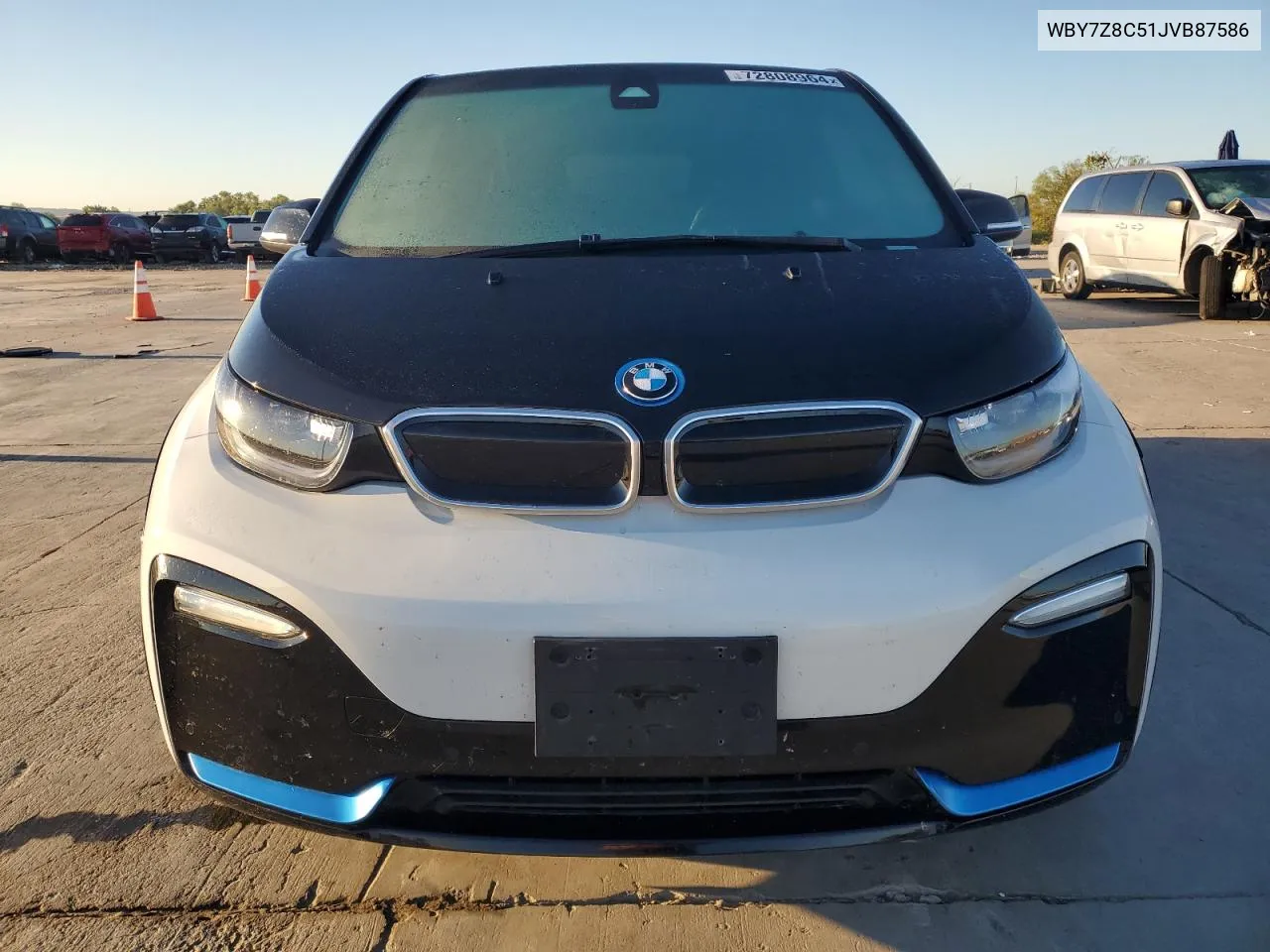 2018 BMW I3 S Rex VIN: WBY7Z8C51JVB87586 Lot: 72808964