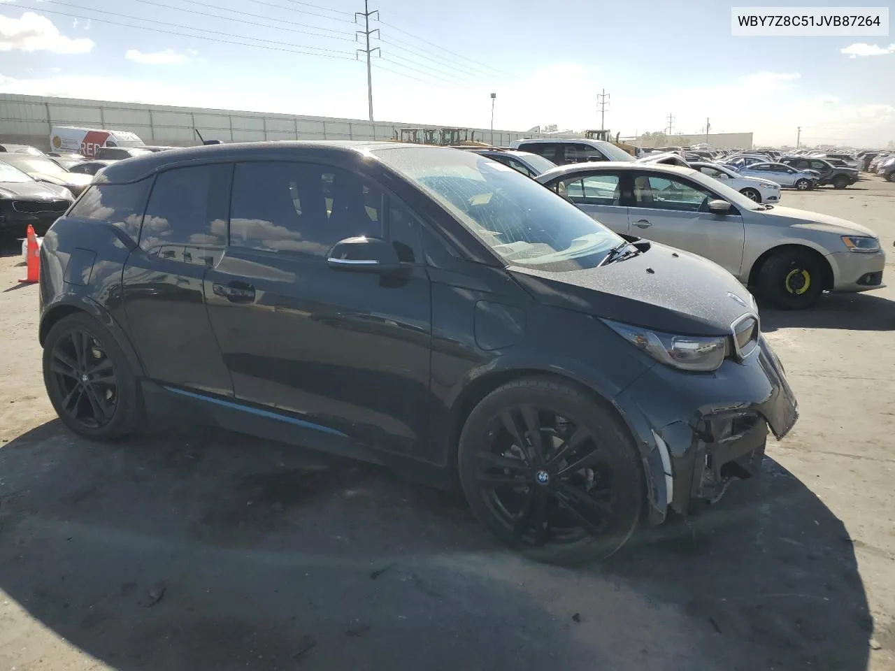 2018 BMW I3 S Rex VIN: WBY7Z8C51JVB87264 Lot: 75931704