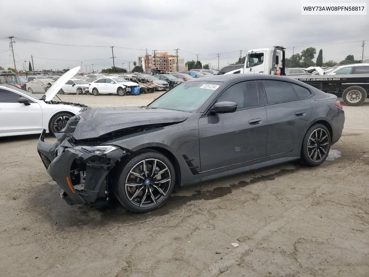 2023 BMW I4 Edrive 40 VIN: WBY73AW08PFN58817 Lot: 72251234