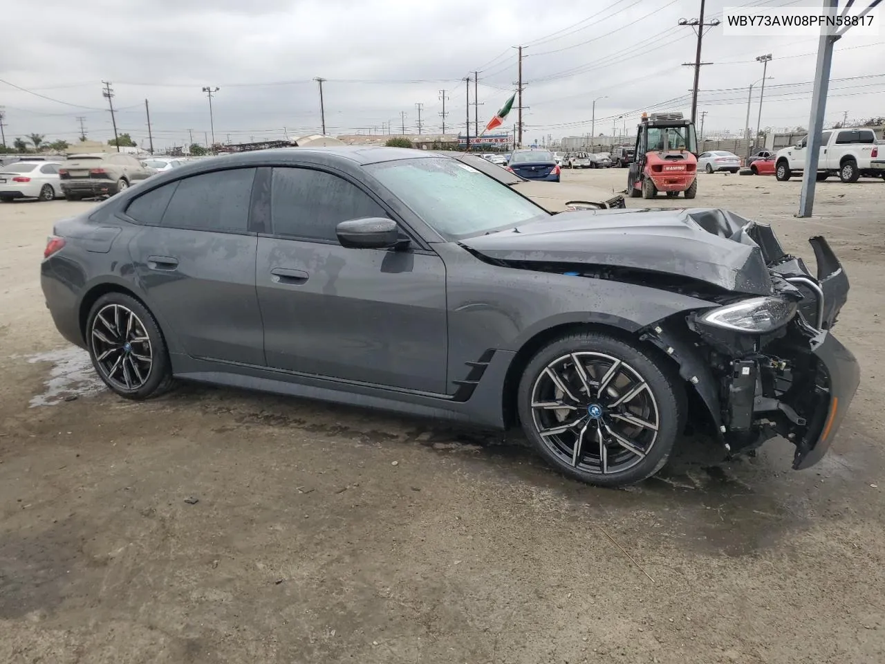 2023 BMW I4 Edrive 40 VIN: WBY73AW08PFN58817 Lot: 72251234