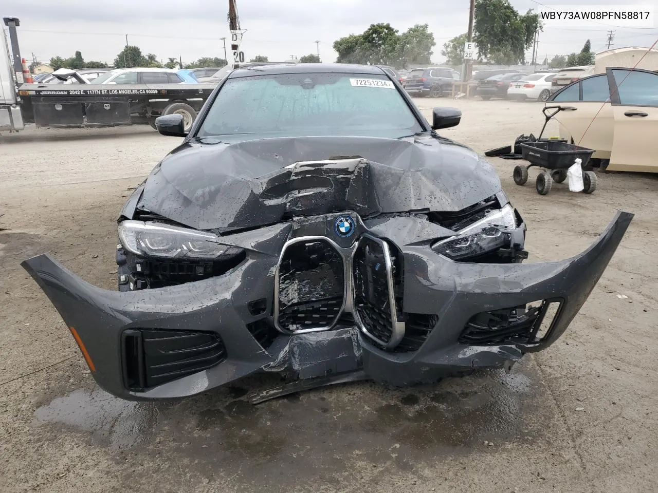 2023 BMW I4 Edrive 40 VIN: WBY73AW08PFN58817 Lot: 72251234