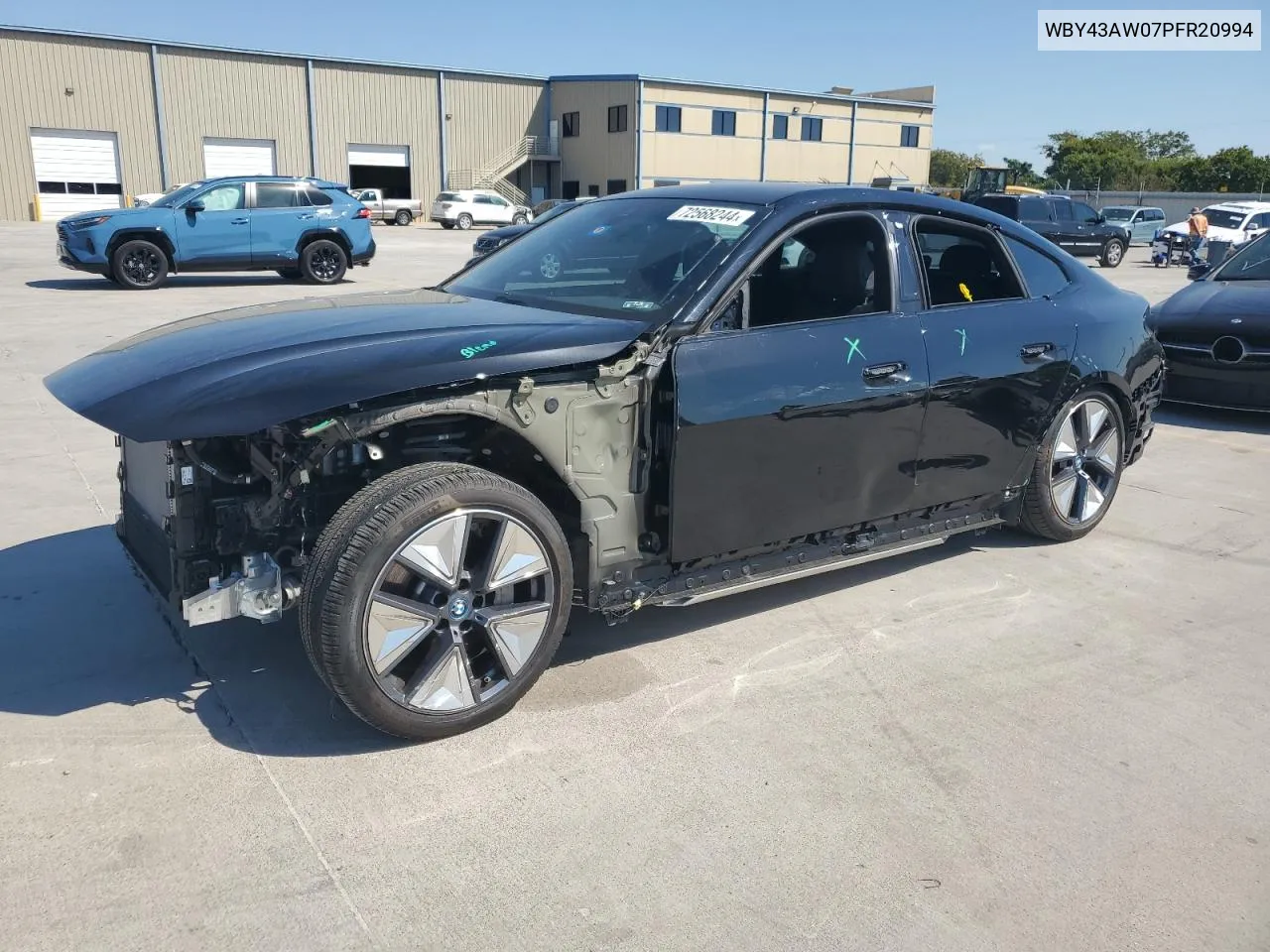 2023 BMW I4 Edrive 35 VIN: WBY43AW07PFR20994 Lot: 72568244