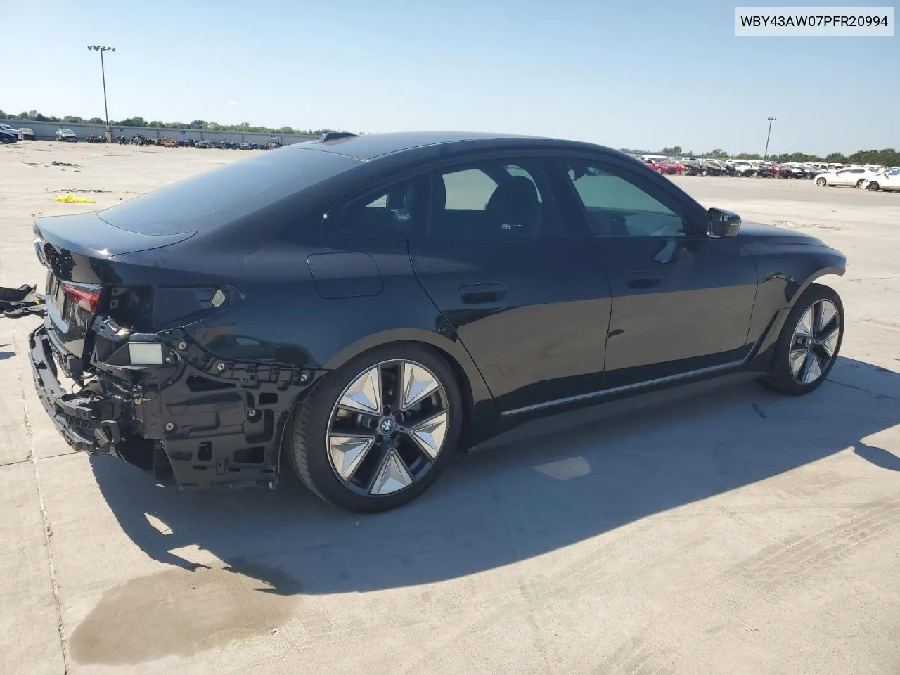 2023 BMW I4 Edrive 35 VIN: WBY43AW07PFR20994 Lot: 72568244