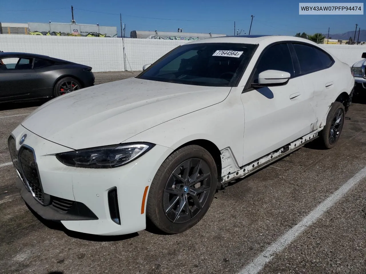 2023 BMW I4 Edrive 35 VIN: WBY43AW07PFP94474 Lot: 77644564