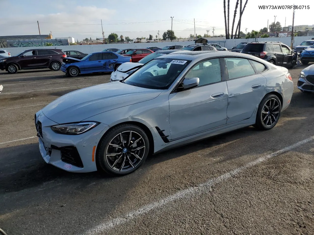 2024 BMW I4 Edrive 40 VIN: WBY73AW07RFS60715 Lot: 68767654