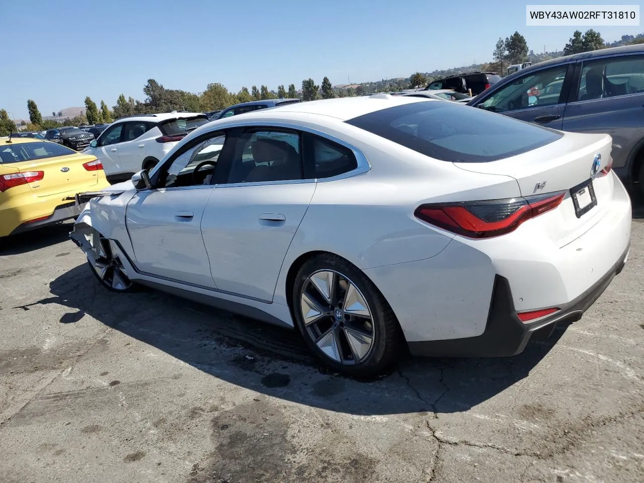 2024 BMW I4 Edrive 35 VIN: WBY43AW02RFT31810 Lot: 72712534